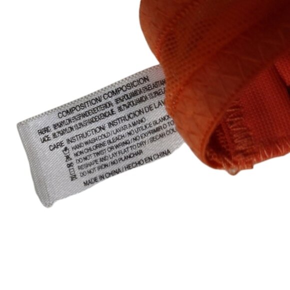 Hers By Herman Women's Orange Adjustable Strap Padded Push Up Bra Size 34C! NWT! - Picture 13 of 13